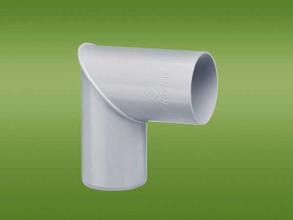 Rohrbogen 87° weiß