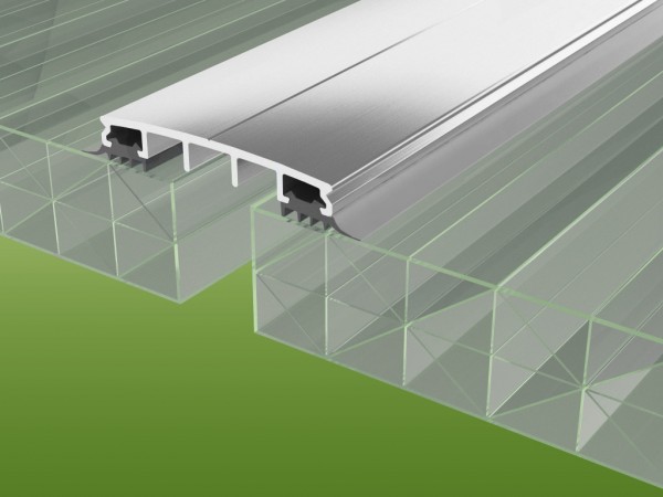 Verbindungsprofil mit Schrauben, Dichtungen und Untergummi für 32 mm Platten