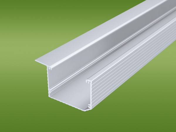 Kastenrinne aus Aluminium in weiß