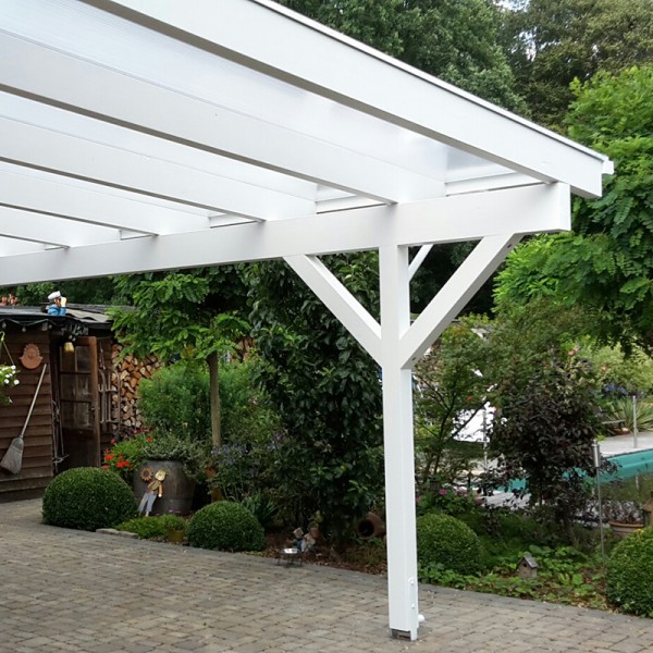 Anwendung - Stegplatten aus Polycarbonat klar Eiskristall 16 mm