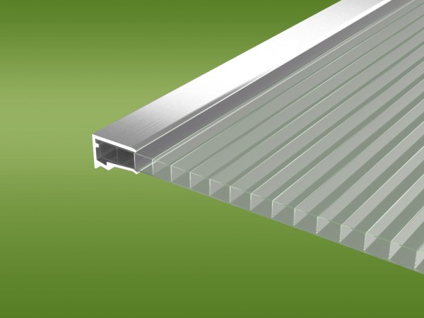 6 mm U-Profil mit Tropfkante aus Aluminium