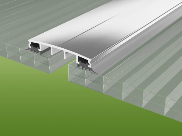 Verbindungsprofil mit Schrauben, Dichtungen und Untergummi für 16 mm Platten