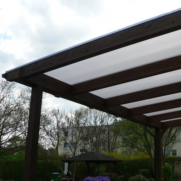 Anwendung - Stegplatten aus Polycarbonat klar Eiskristall 16 mm