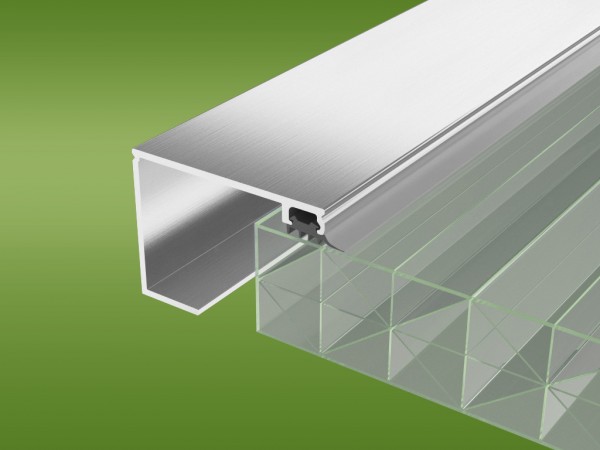 32 mm Randprofil mit Schrauben, Dichtungen und Untergummi