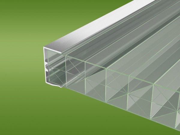 32 mm U-Profil ohne Tropfkante aus Aluminium