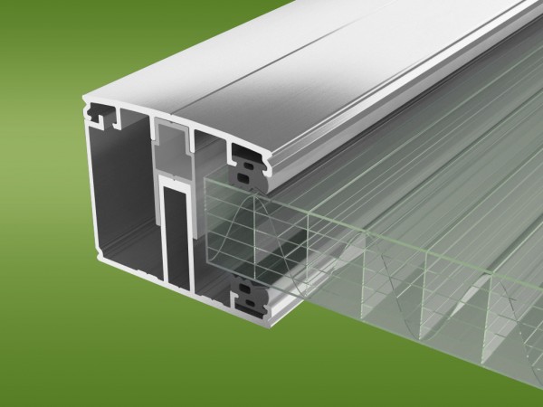 Randsprosse mit Schrauben und Dichtungen für 25 mm Platten mit thermischer Trennung