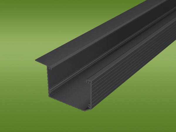 Kastenrinne aus Aluminium in anthrazit
