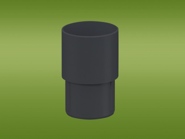 Rohrmuffe anthrazit