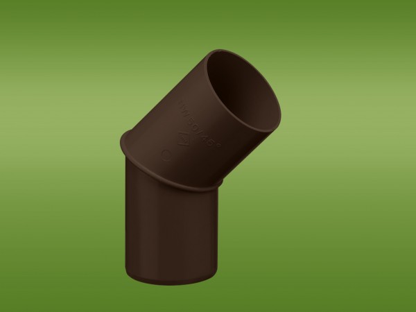 Rohrbogen 45° braun