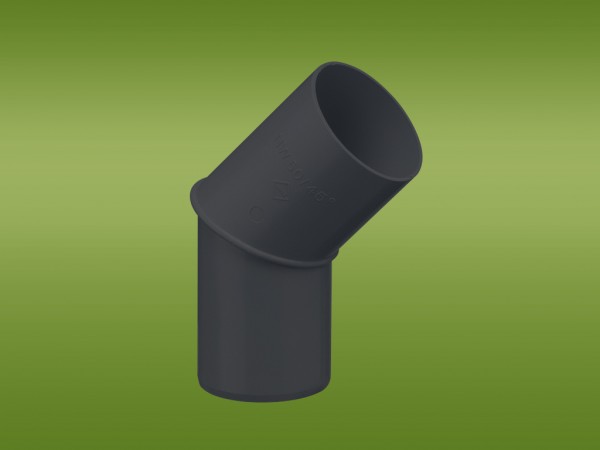 Kunststoff - Clip zur Befestigung von Fallrohren in anthrazit