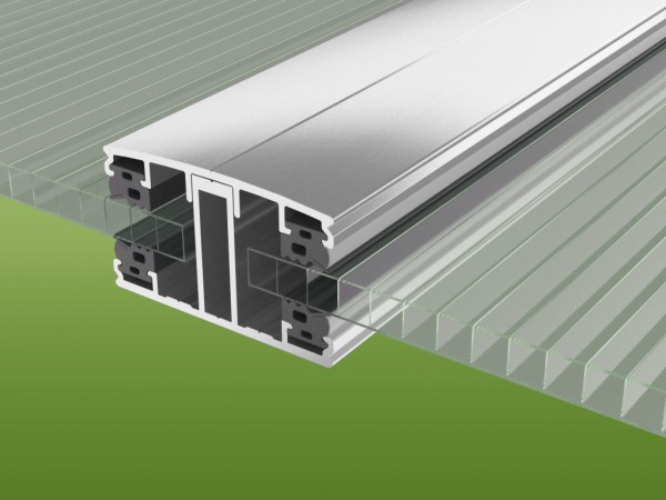 Mittelsprosse mit Schrauben und Dichtungen für 8 mm Platten