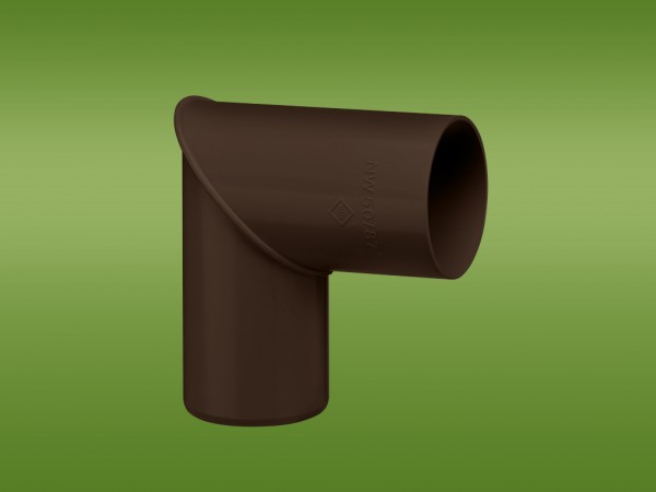 Rohrbogen 87° braun