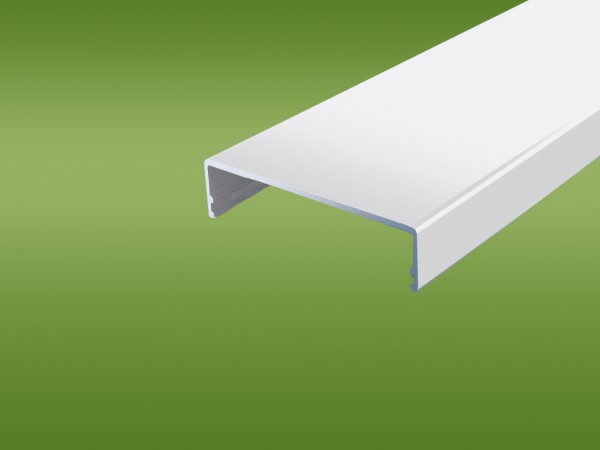 Klemmdeckel weiß pulverbeschichtet - RAL 9016