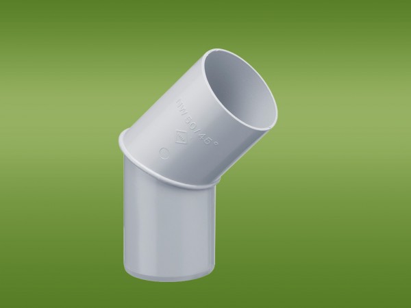 Rohrbogen 45° weiß